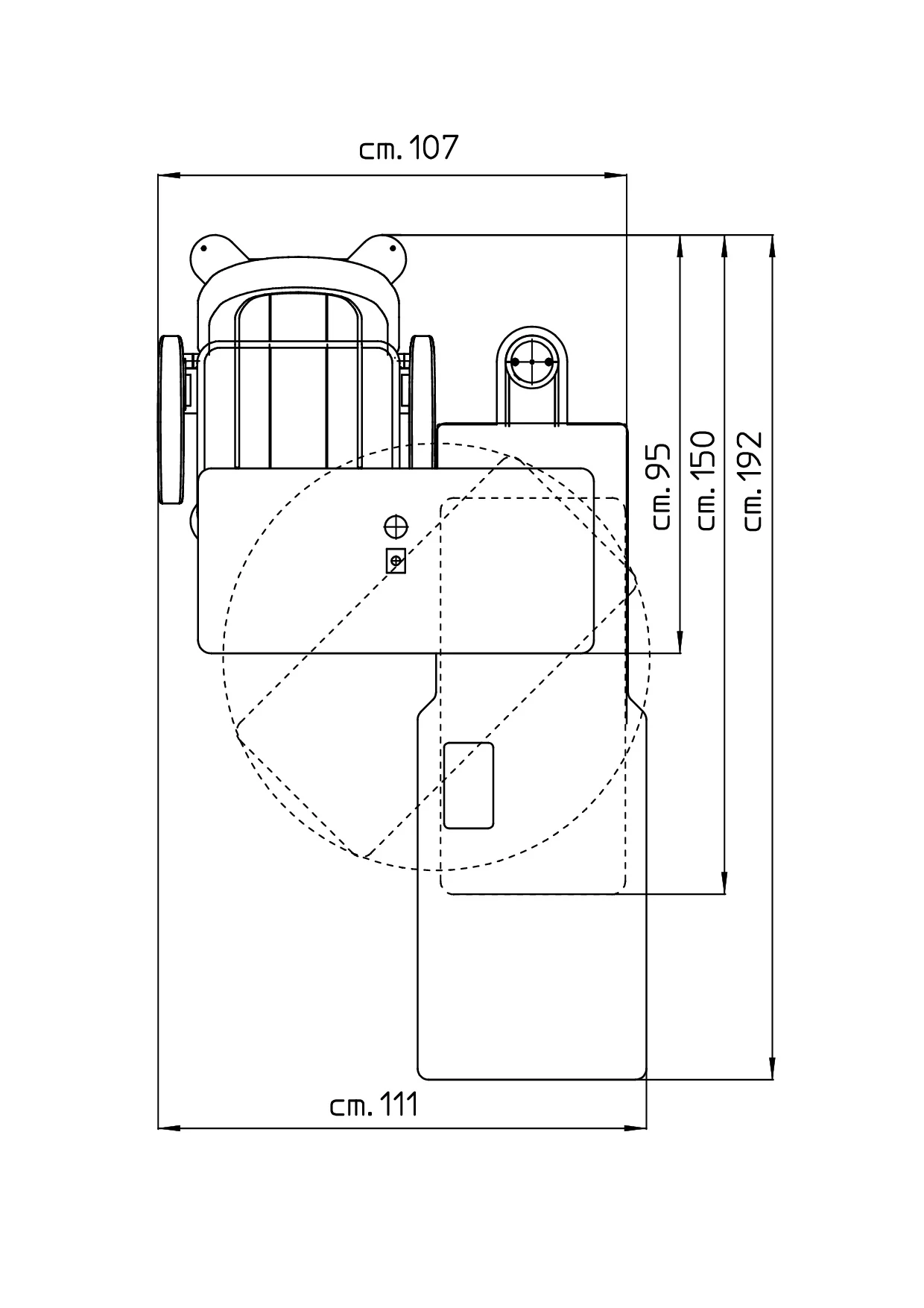 Schéma officiel d’implantation Easyvisus RM64 — 2 instruments