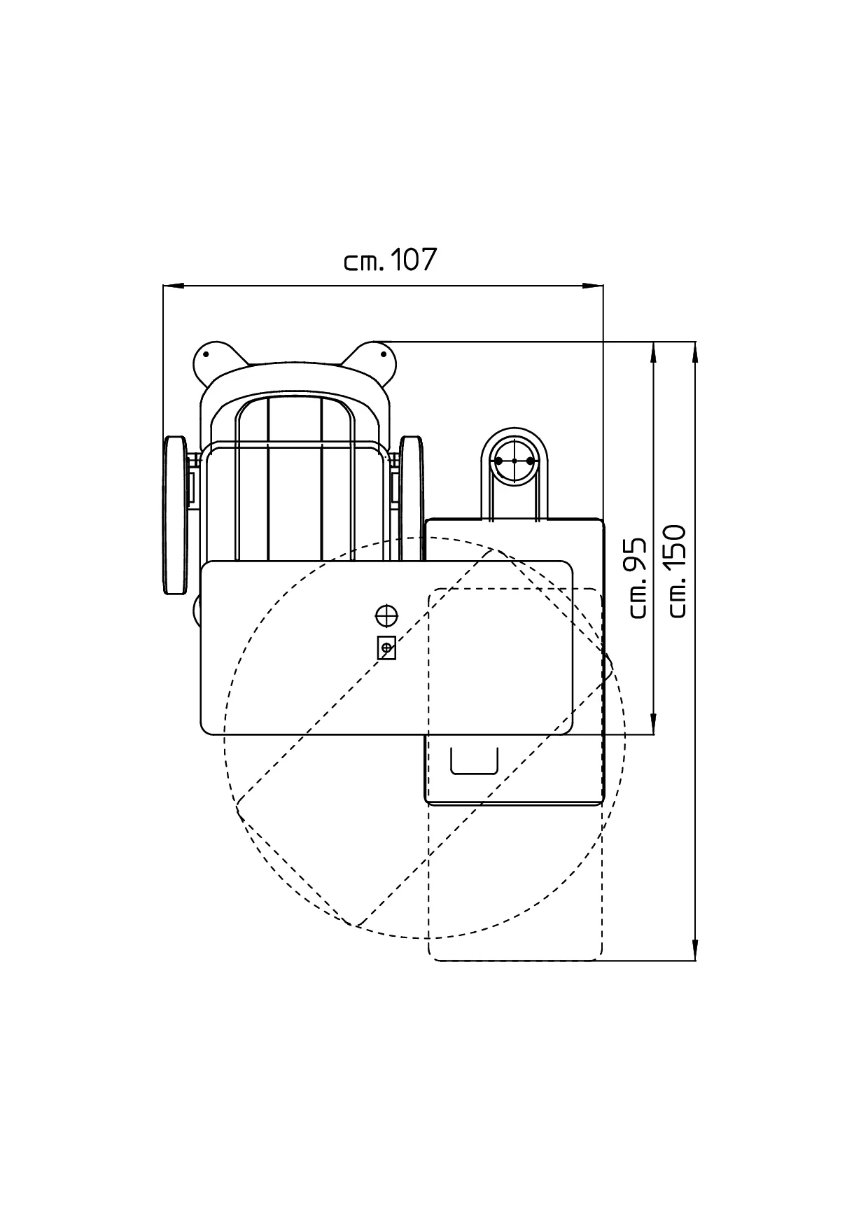 Official Easyvisus RM64 Compact — 2 instruments installation diagram