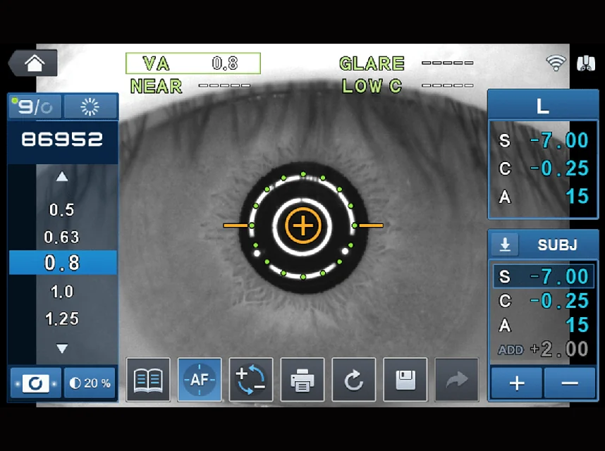 Interface d’acuité visuelle et d’éblouissement HRK-9000A