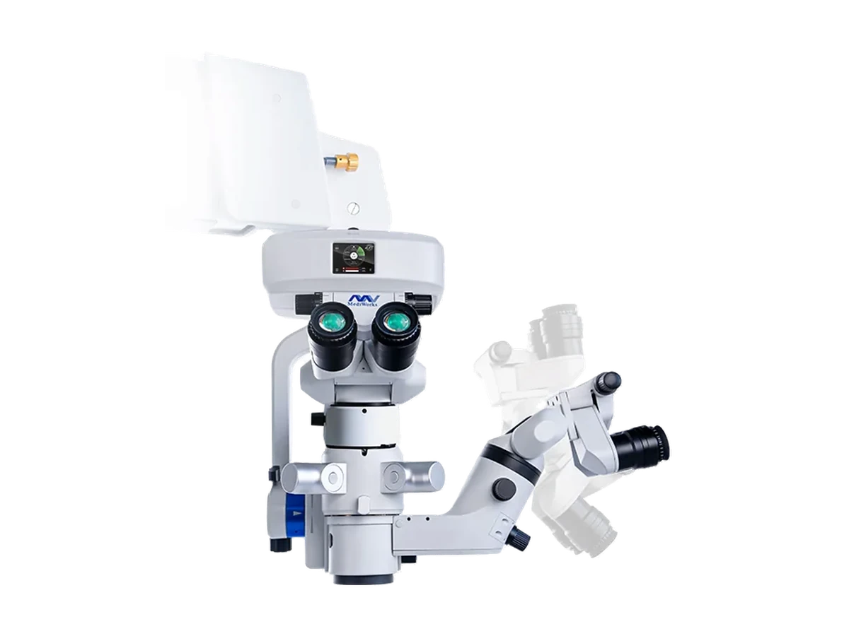 Elanus M de MediWorks, équipement ophtalmologique de type Microscope chirurgical