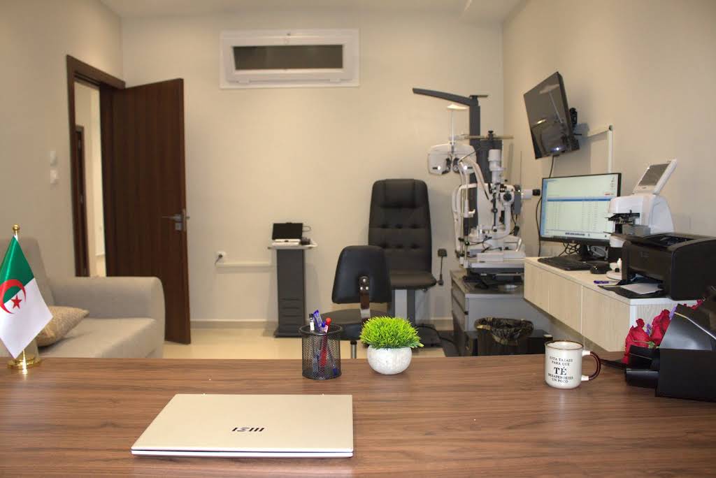 Ghorab Vision Center — salle de consultation, avril 2026