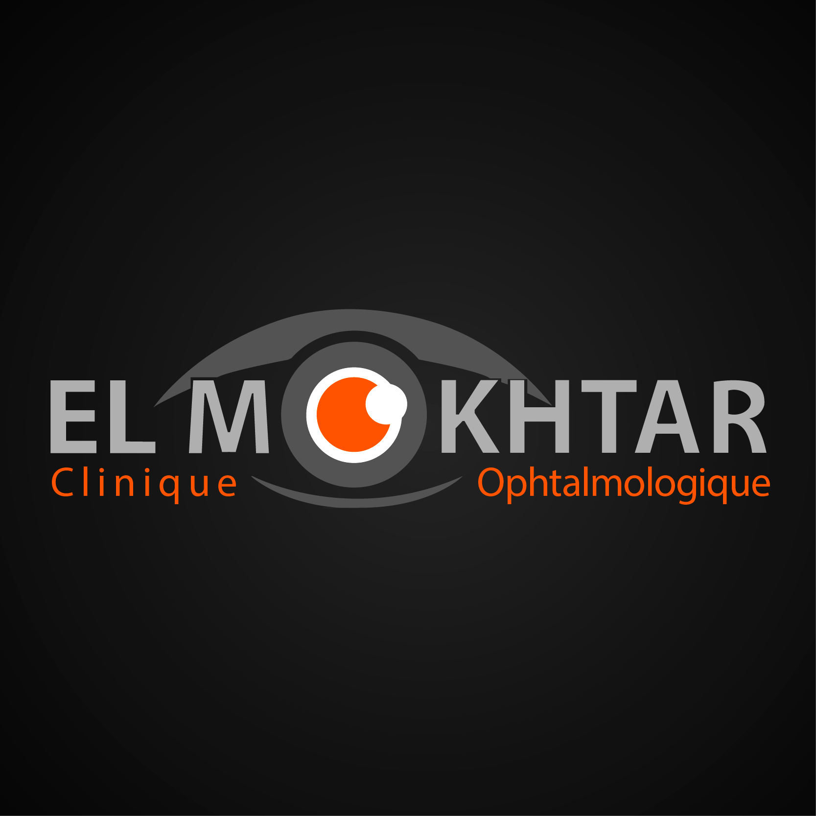 Logo officiel de la clinique ophtalmologique El Mokhtar.