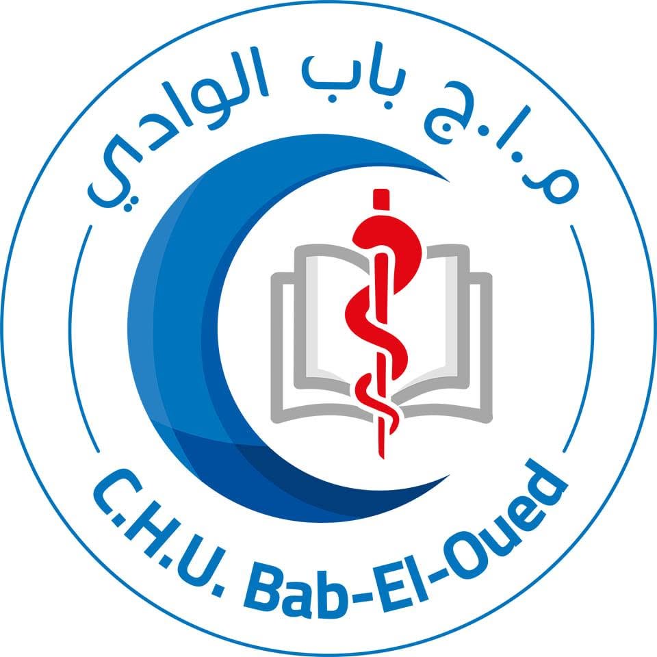 CHU Bab El-Oued, logo institutionnel de sa page officielle, publication du 11 mars 2023